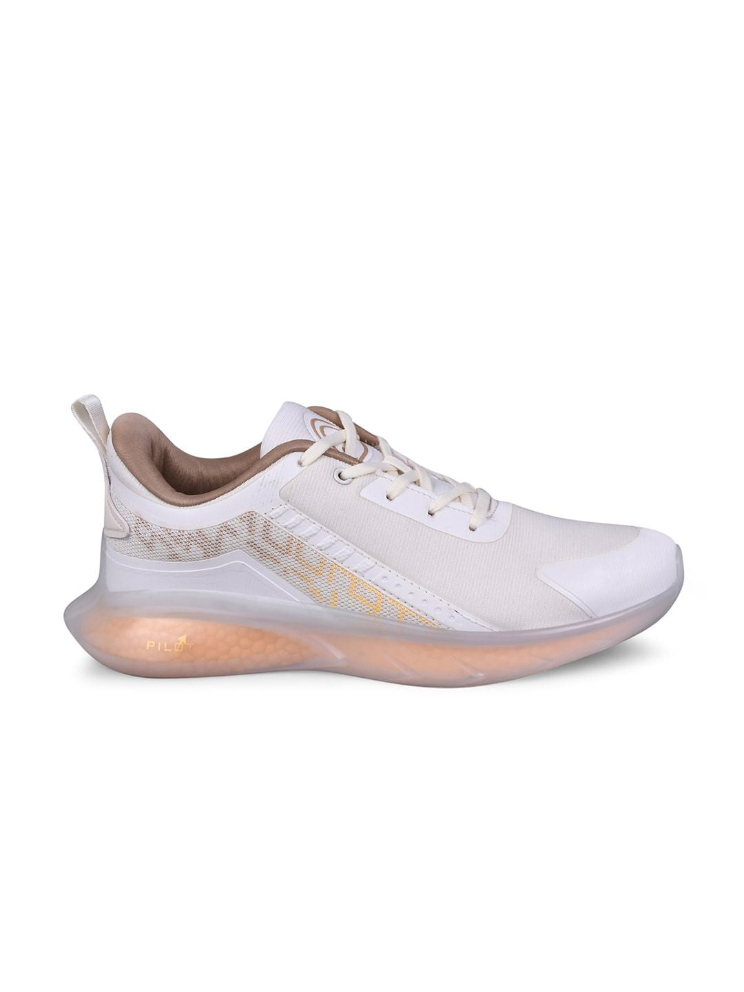 Campus Men Off White Mesh Running Shoes