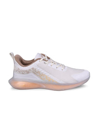 Thumbnail for Campus Men Off White Mesh Running Shoes