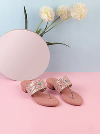 Thumbnail for Metro Embellished Open Toe Block Heels