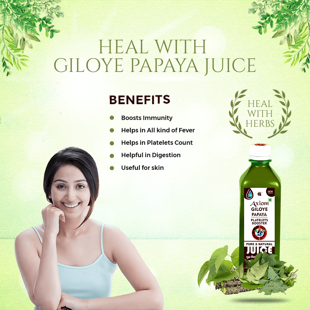 Axiom Ayurveda Giloye Papaya Juice - Distacart