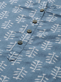 Thumbnail for Anouk Women Blue Ethnic Motifs Printed Regular Pure Cotton Kurta with Palazzos - Distacart