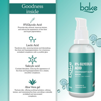 Thumbnail for Bake 8% Glycolic Acid Overnight Glow Mask Serum - Distacart