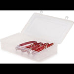 Thumbnail for Afast Bridal Wedding & Party Fashionable Colorful Glass Bangle/Kada Set, Pack Of 4 - Red - Distacart