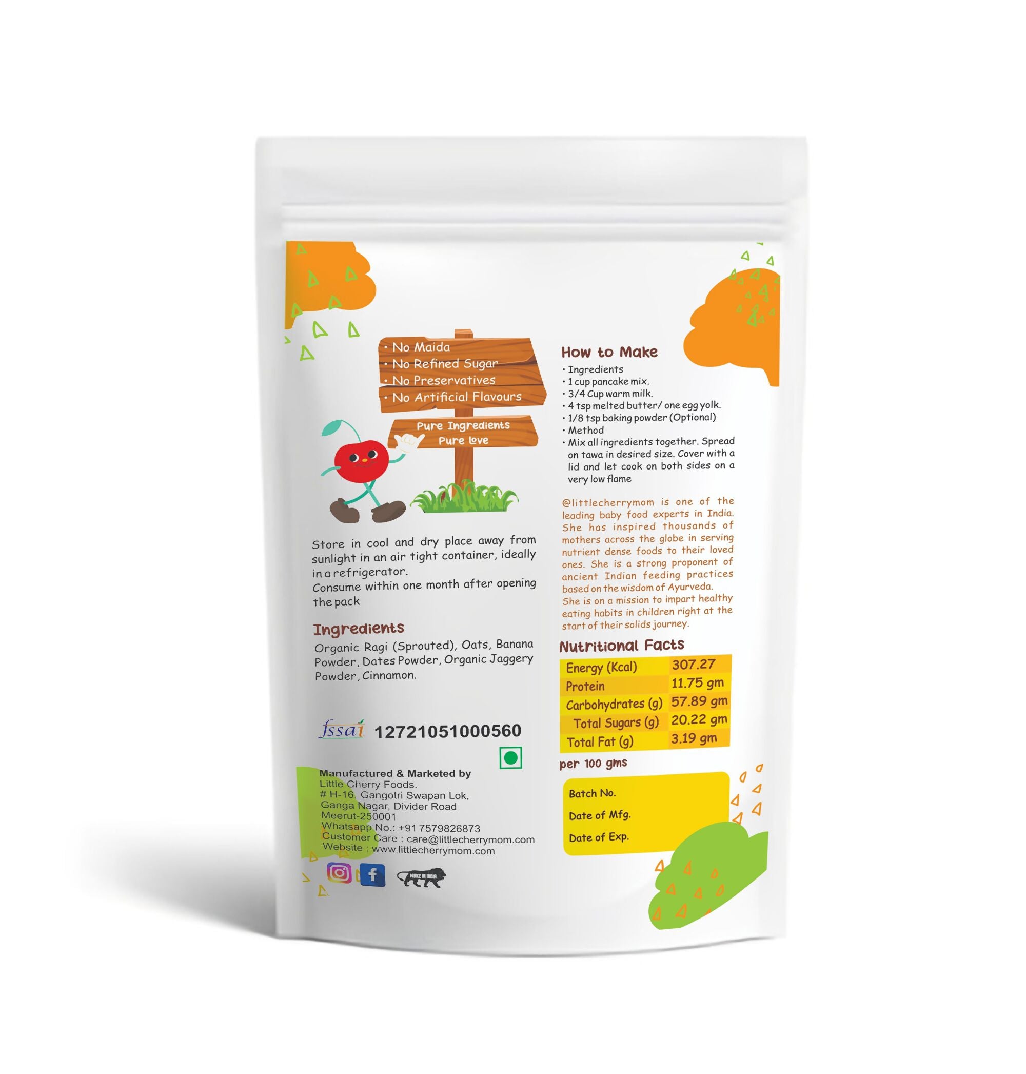 Littlecherrymom Calcium Rich Pancake Combo - Distacart