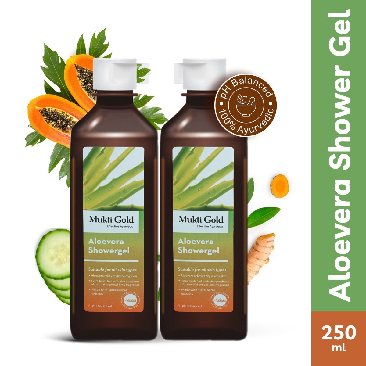 Axiom Mukti Gold Aloevera Shower Gel