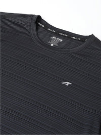 Thumbnail for Alcis Striped Slim Fit Anti-Static T-Shirt - Distacart
