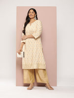 Thumbnail for Sztori Plus Size Ethnic Motifs Printed Kurta - Distacart