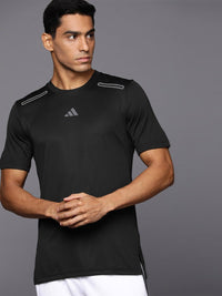Thumbnail for Adidas Brand Logo Printed Detail Slim Fit HIIT ELV Training T-shirt - Distacart