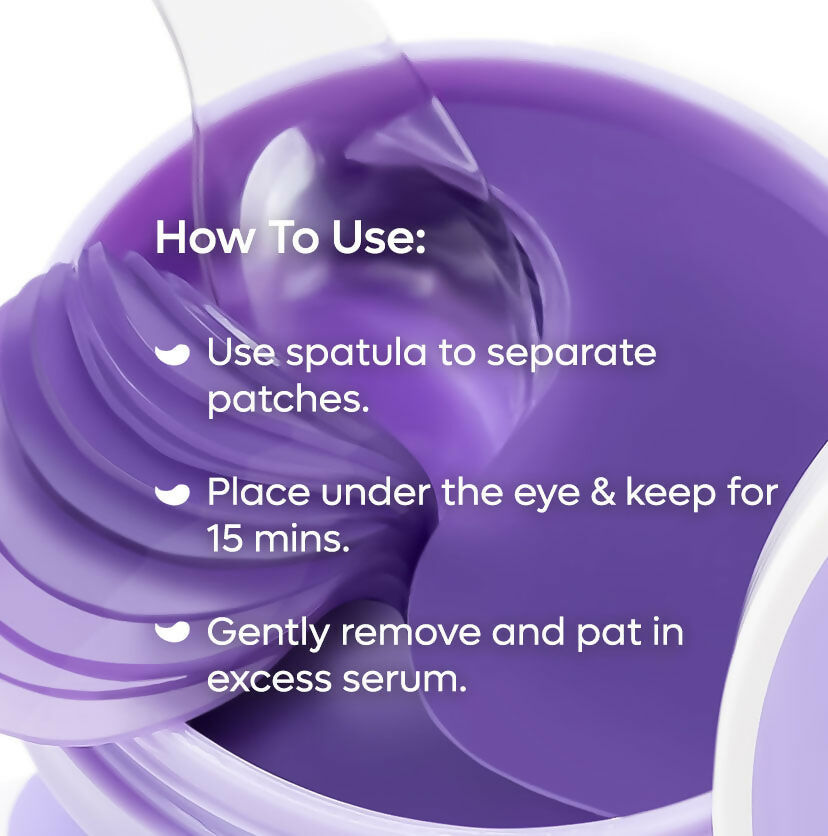 mCaffeine Black Tea Hydrogel Under Eye Patches with Vegan Collagen Peptide - Anti-Ageing - Distacart