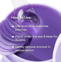 Thumbnail for mCaffeine Black Tea Hydrogel Under Eye Patches with Vegan Collagen Peptide - Anti-Ageing - Distacart