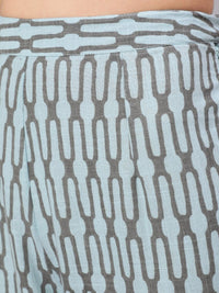 Thumbnail for Aks Paisley Printed Straight Kurta With Palazzos - Distacart