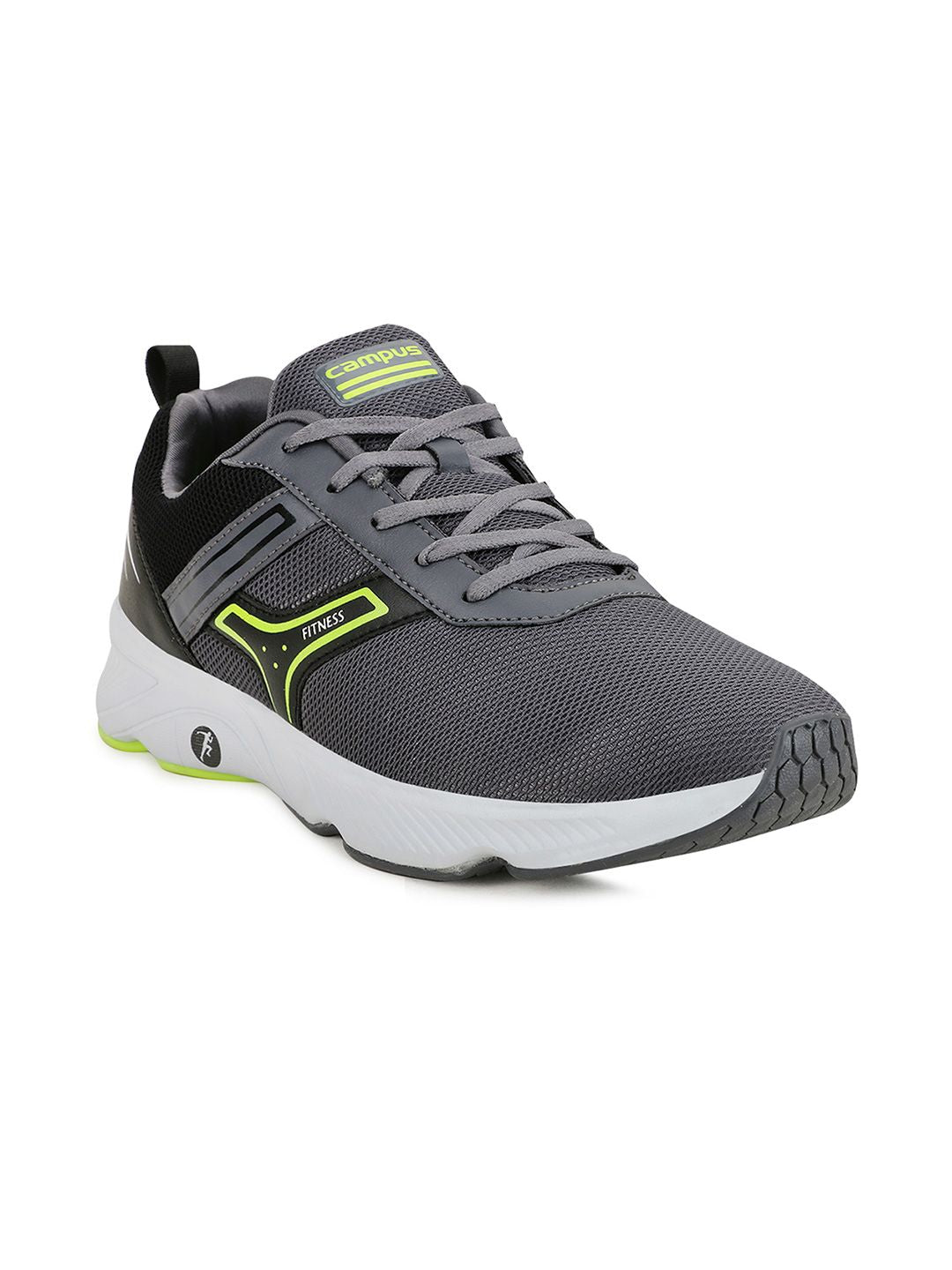 Campus Men Grey Mesh Running Shoes