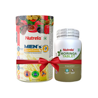 Thumbnail for Patanjali Nutrela Men's Superfood + Moringa Tablets Combo