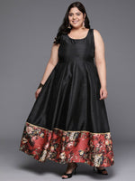 Thumbnail for Ahalyaa Women's Traditional wear Ethnic Dress - Black - Distacart