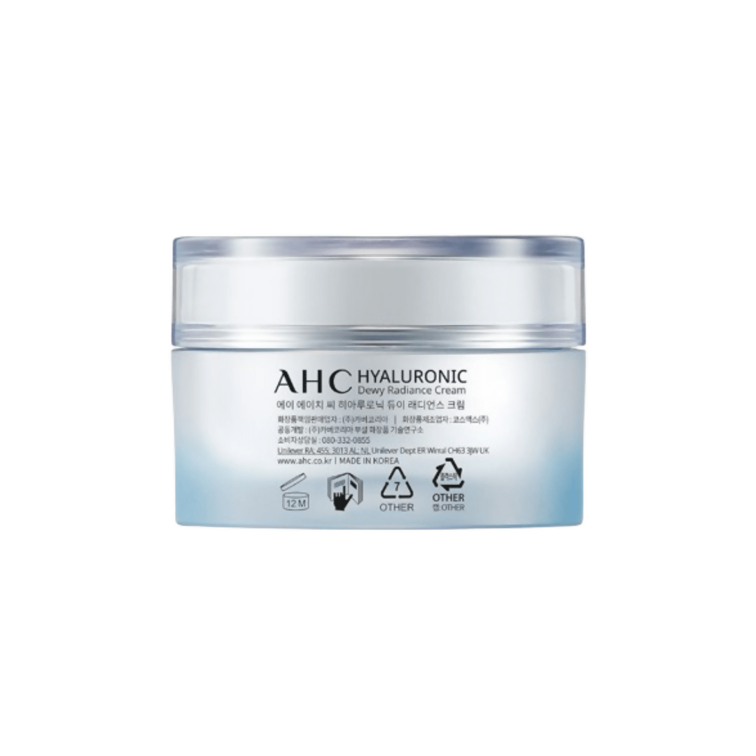 AHC Hyaluronic Dewy Radiance Face Moisturizer Cream - Korean skincare