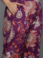 Thumbnail for Ahalyaa Women's Traditional wear Kurta Set - Purple - Distacart