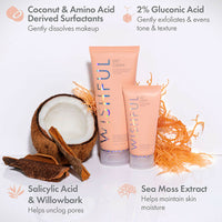 Thumbnail for Wishful By Huda Beauty Get Clean 2% PHA & Sea Mossgentle Foaming Cleanser - Korean Skincare - Distacart