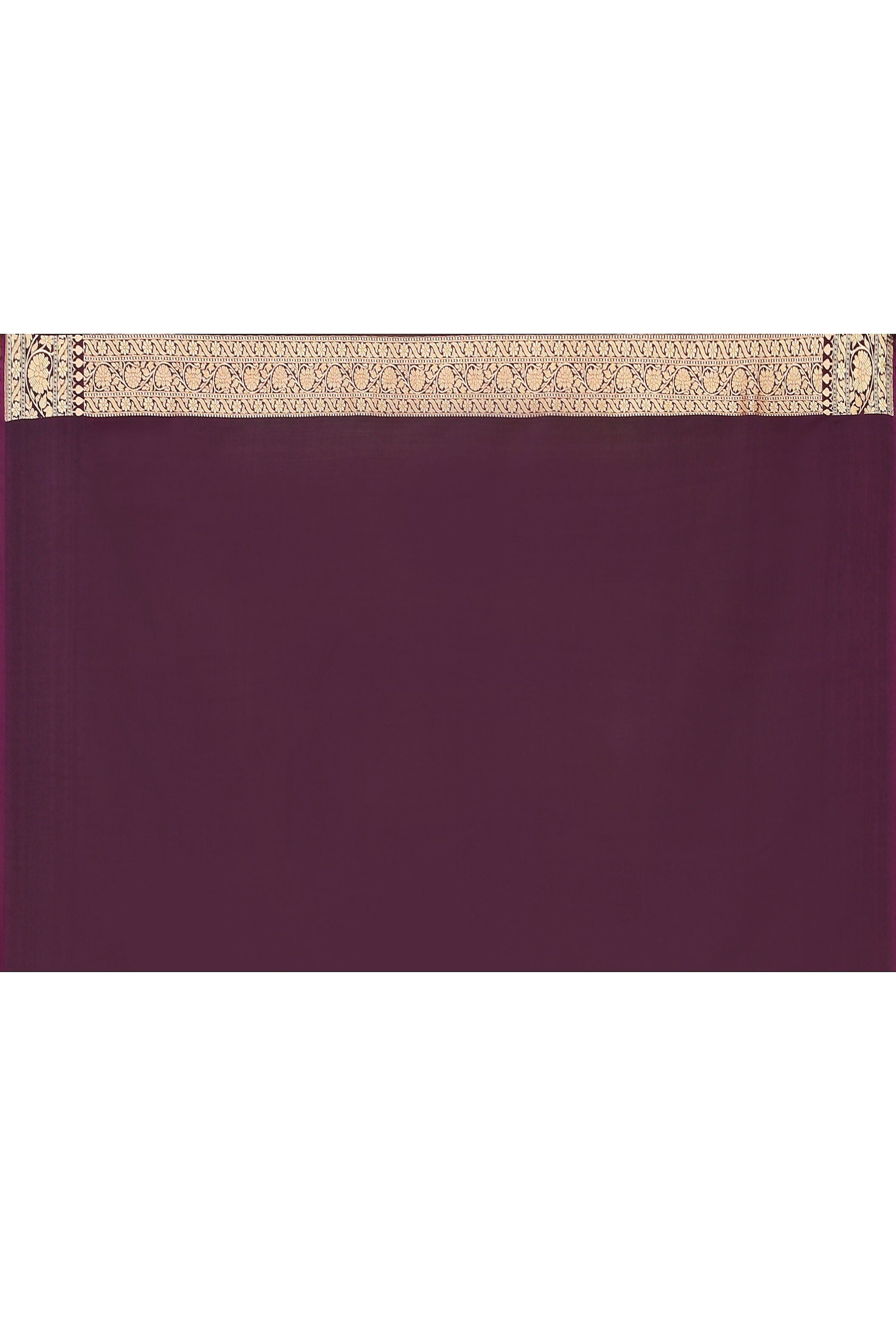 Joban Fashion Plum Purple Banarasi Soft Pure Handloom Banarasi Silk Saree