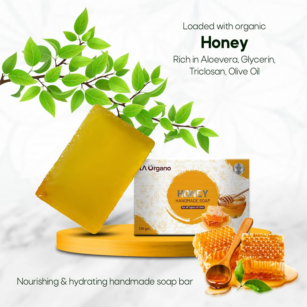 LA Organo Honey Handmade Natural Bath Soap - Distacart