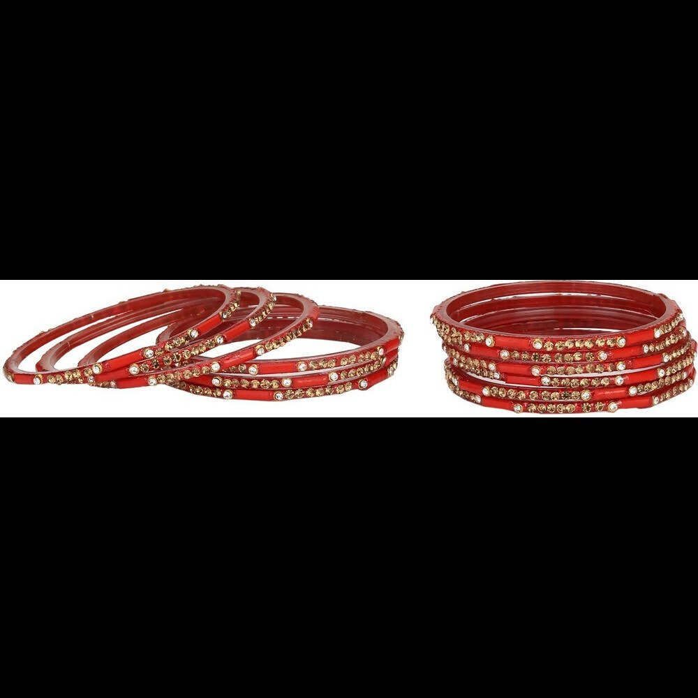 Afast Bridal Wedding & Party Fashionable Colorful Glass Bangle/Kada Set, Pack Of 12 - Distacart