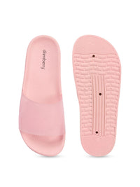 Thumbnail for DressBerry Women Pink Embellished Sliders