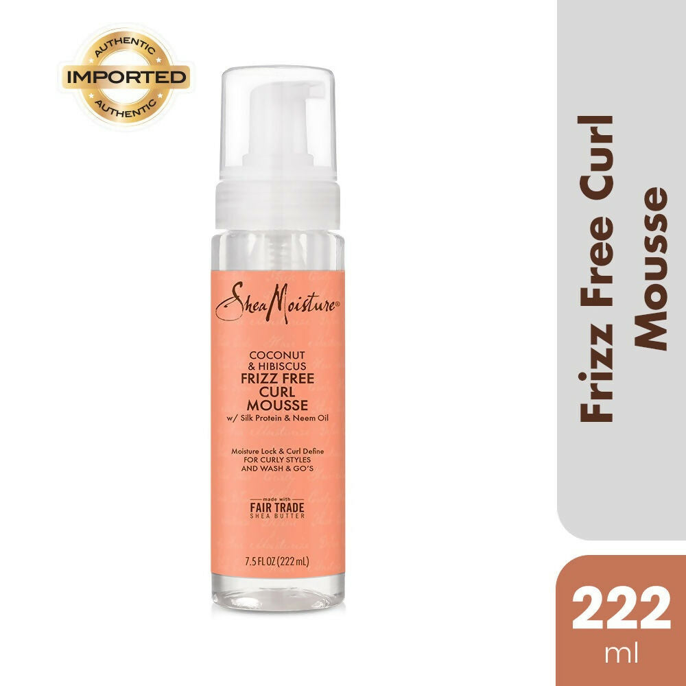 Shea Moisture Coconut & Hibiscus Frizz Free Curl Mousse - Distacart