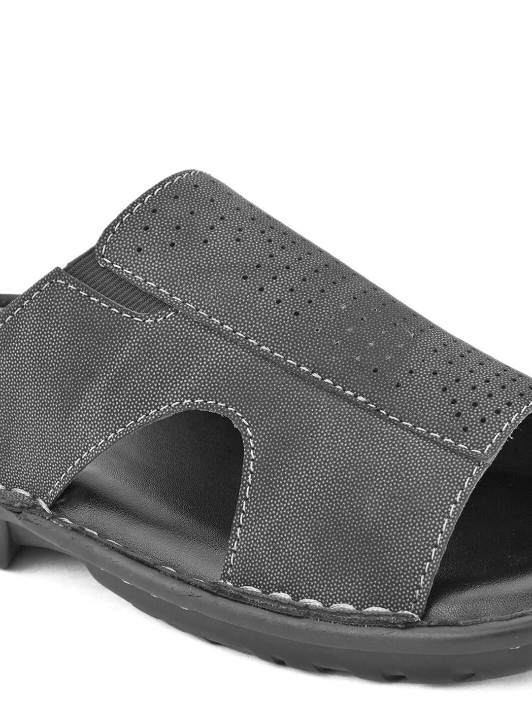 Roadster The Lifestyle Co. Men Textured Sleek Silhouette Slip On Casual Comfort Sandals