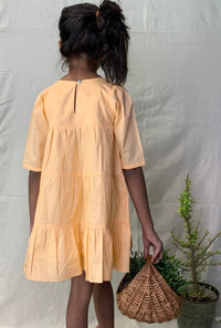 Thumbnail for ArthLife Peach Sheep Embroidered Dress - Distacart