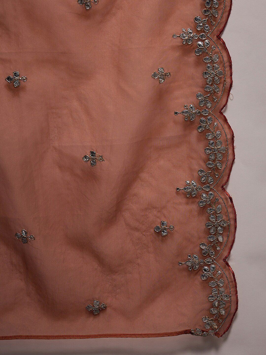 Indo Era Ethnic Motifs Embroidered Regular Gotta Patti Kurta with Trouser & Dupatta