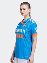 Thumbnail for Adidas Typography Printed One Day International Cricket Jersey T-shirt - Distacart