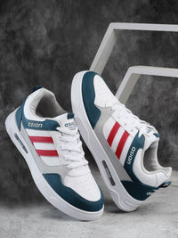 Thumbnail for ASIAN Men Striped Lace Up Sneakers
