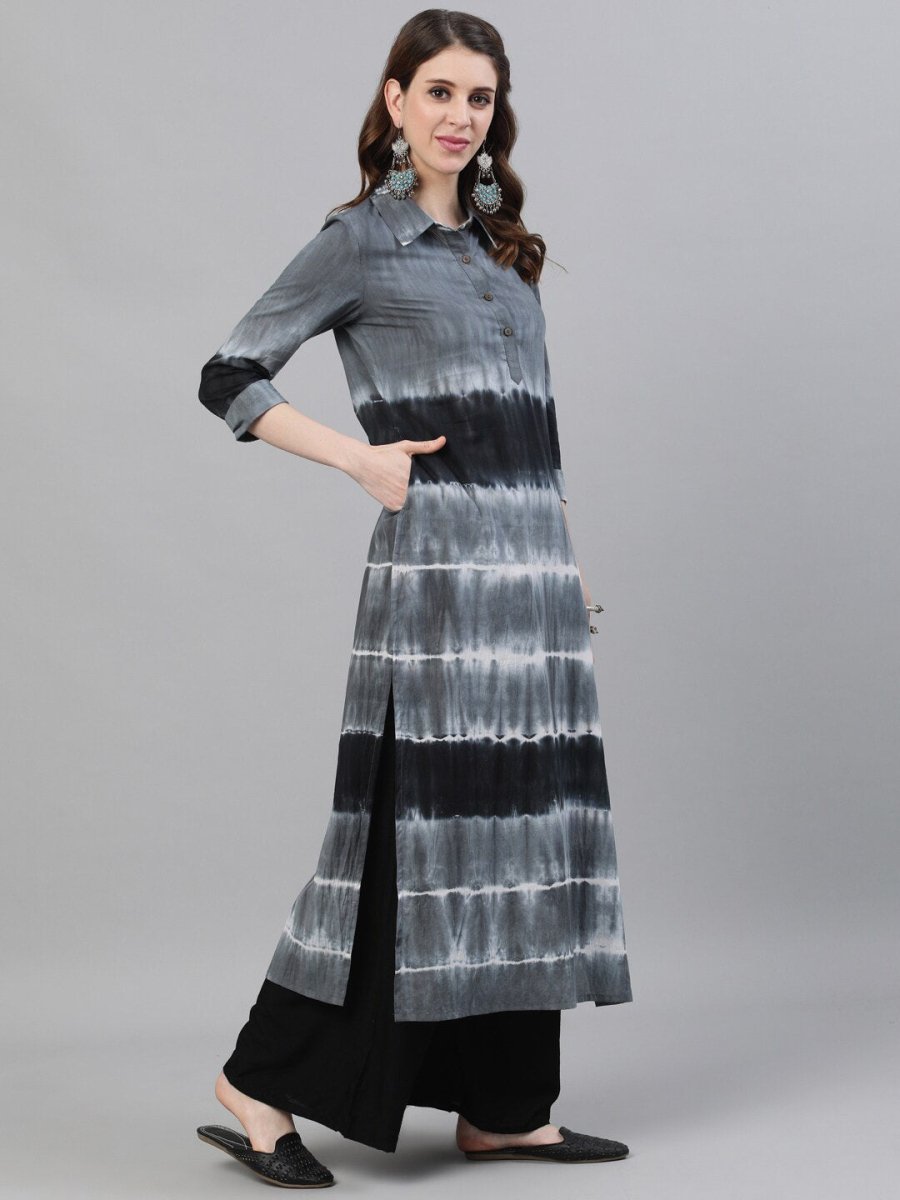 Aks Women Tie & Dye Cotton Kurta - Distacart