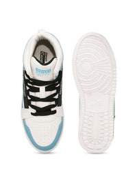 Thumbnail for ASIAN Men Trazan Mid Top Colourblocked Lightweight Comfort Insole Basics Sneakers