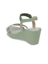 Thumbnail for Metro Open-Toe Wedge Heels