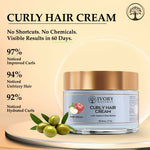 Thumbnail for Ivory Natural Curly Hair Cream - Bouncy, Shiny, Humidity-Resistant Curls Hair - Distacart