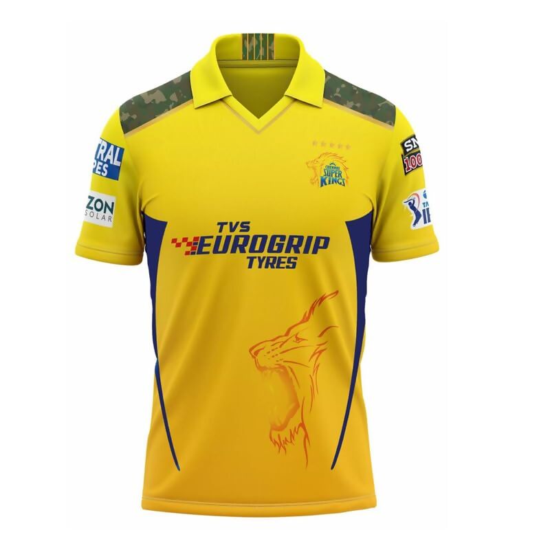 MS Dhoni 7 CSK Cricket Team Jersey - Distacart