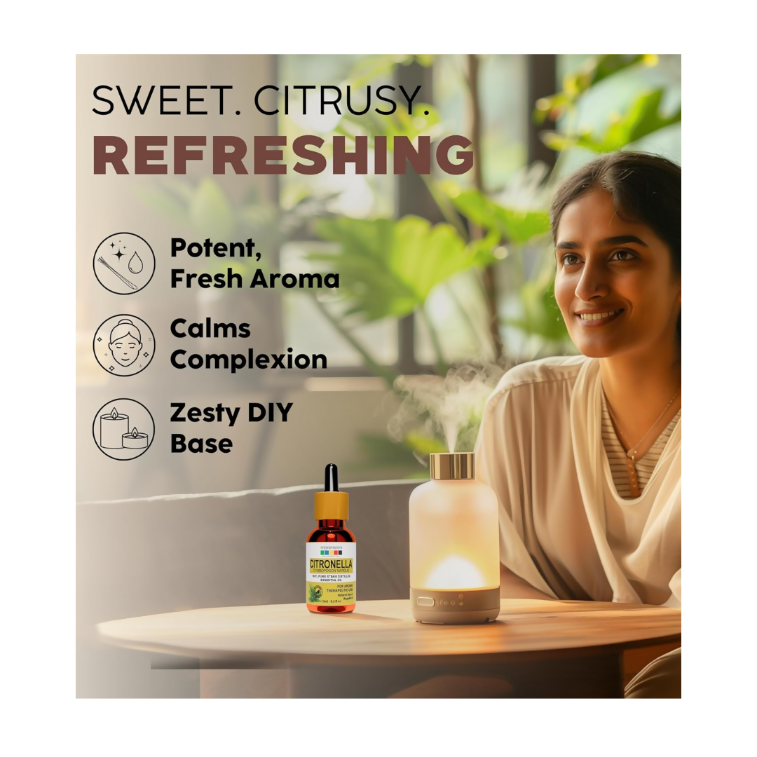 Organix Mantra Citronella Oil - 100% Natural Citronella Essential Oil - Distacart