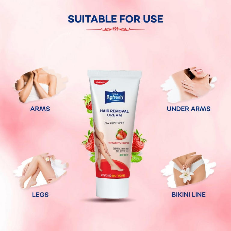 Torque's Refresh Hair Removal Cream With Strawberry