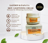 Thumbnail for Prisa Organics Saffron & Papaya Skin Lightening Cream With Alpha Arbutin SPF 20
