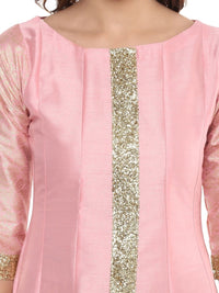 Thumbnail for Ahalyaa Women's Pink Poly Silk Kurta