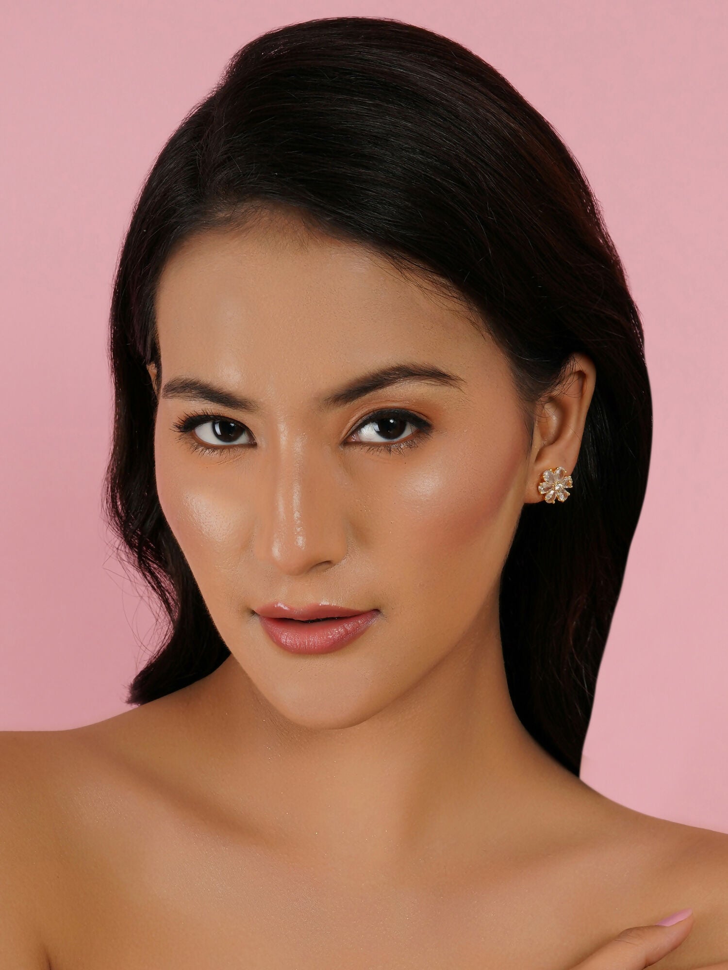 stone stud (white) - Ruby Raang - Distacart