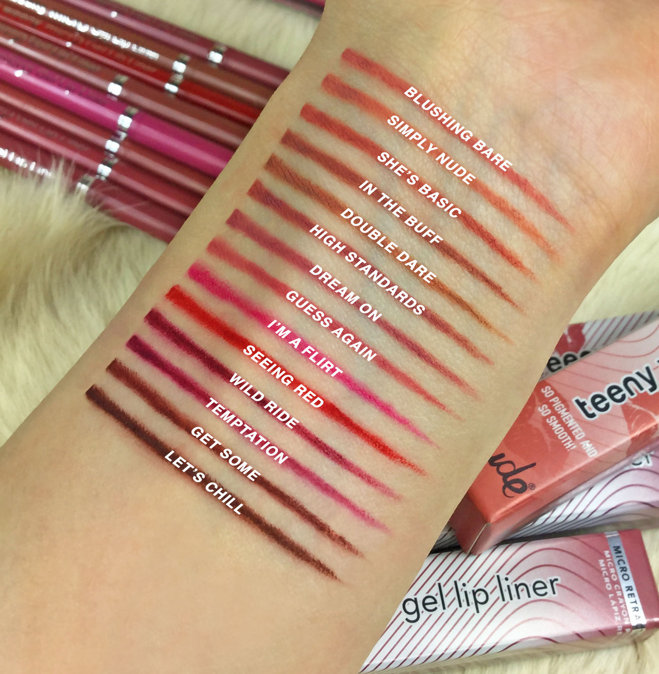 Rude Cosmetics Teeny Weeny Micro Gel Lip Liner - Seeing Red