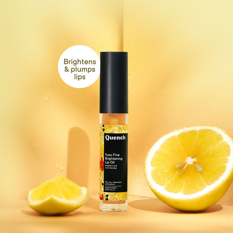 Quench Yuzu Citrus Brightening Lip Oil To Reduce Lip Pigmentation & Nourish Lips - Distacart