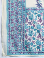 Thumbnail for Indo Era Floral Printed Regular Pure Cotton Kurta with Trousers & Dupatta