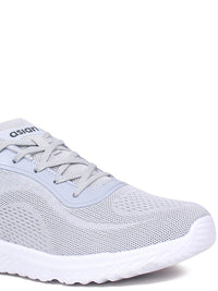 Thumbnail for ASIAN Men Grey Woven Design Sneakers