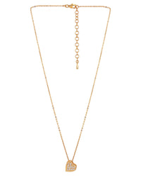 Thumbnail for 18Kt Gold Plated Cz Studded Heart Necklace For Women - Wahe Jewels