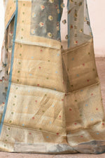 Thumbnail for Joban Fashion Grey Pure Banarasi Tissue Saree