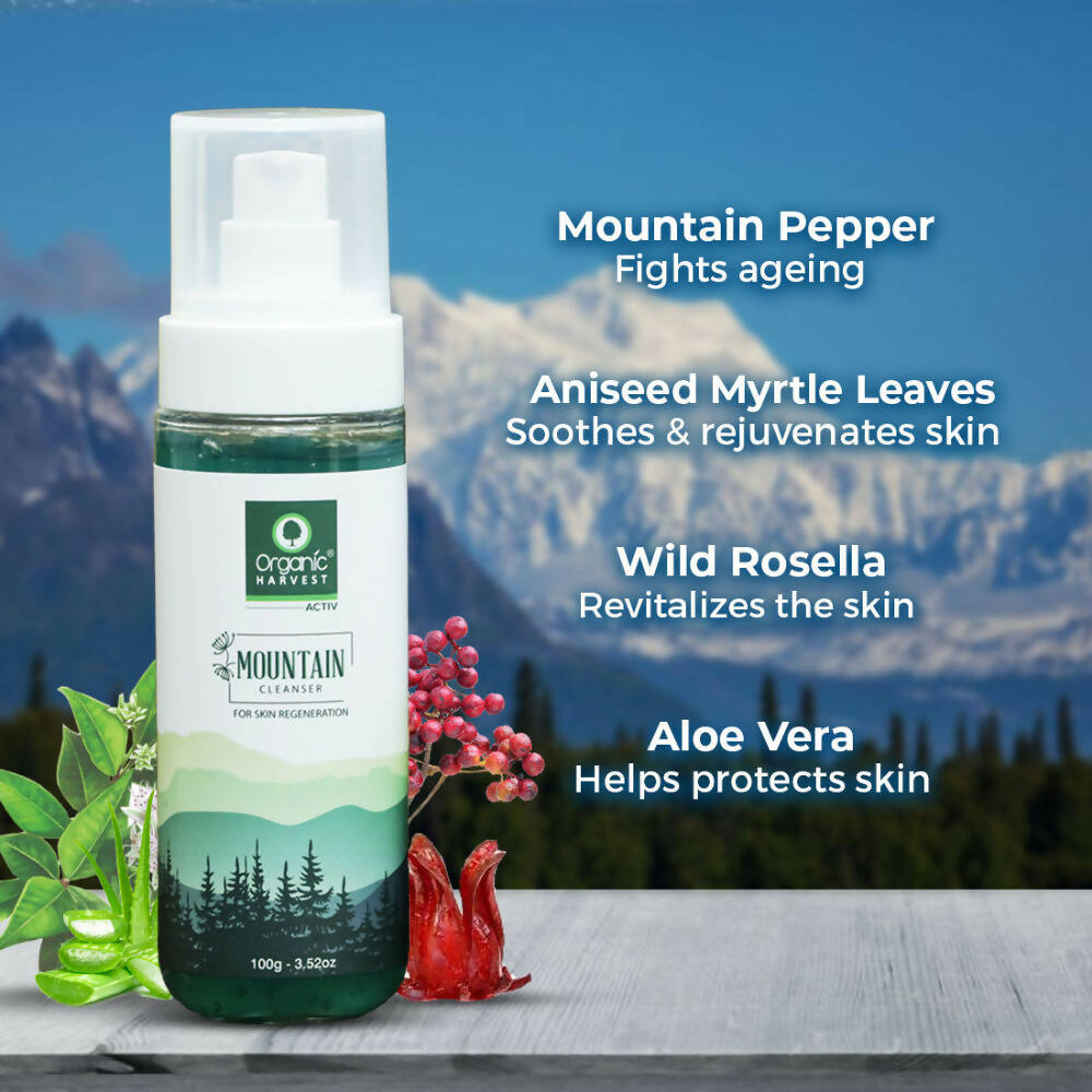 Organic Harvest Mountain Cleanser For Skin Regeneration - Distacart