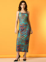Thumbnail for Myshka Women's Multi Printed Party Dress - Distacart