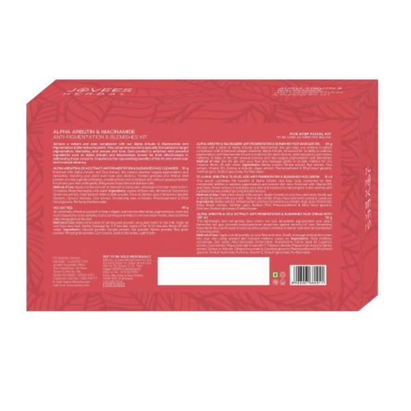 Jovees Alpha Arbutin & Niacinamide Anti Pigmentation & Blemishes Facial Kit - Distacart
